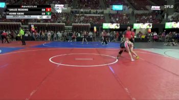 123 lbs Cons. Semi - Sailee Redding, Hardin Wrestling Club vs Korie Giese, NW Spartans
