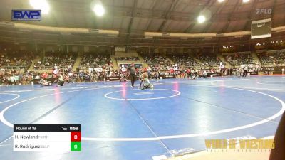 64 lbs Round Of 16 - Hudson Newland, Farmington vs Roman Rodriguez, Gulf Coast Wrestling Club