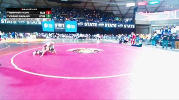Boys 3A 126 lbs Cons. Round 5 - Benjamin Kildal, Ballard vs Carlos Barajas, Mount Vernon