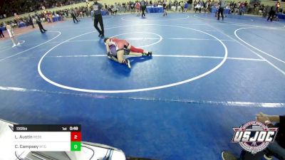 130 lbs Round Of 16 - Liberty Austin, Redskins Wrestling Club vs Charlotte Campsey, West Texas Grapplers