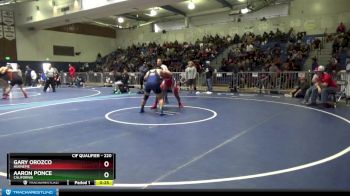 220 lbs Cons. Round 2 - Gary Orozco, Hueneme vs Aaron Ponce, California