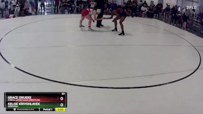 133 lbs Semifinal - Kelise Krivohlavek, Nebraska vs Grace Drueke, O`Neill Leprechaun Wrestling
