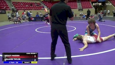 150 lbs Cons. Round 7 - Wesley Madden, OK vs Benjamin Taylor, AR