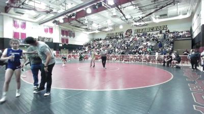 110 lbs 1st Place Match - Alexa Smith, Lutheran/Orange vs Jayden Ybarra, Victor Valley