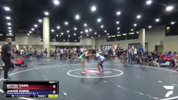 130 lbs Round 3 (6 Team) - Jasmine Norris, TN AAU-Williamson County WC vs Deyton Young, Team Misfits