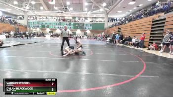 144 lbs Champ. Round 2 - Dylan Blackwood, West Hills vs Vaughn Strobel, Casteel