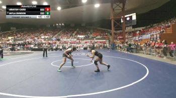 145 lbs Champ. Round 1 - Jayla Dunivin, Chanute HS vs Amayah Caro, Holcomb HS