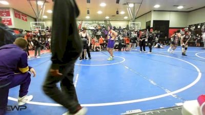 285 lbs Quarterfinal - Grahm Streater, Bristow vs Xain Brown, McAlester