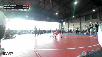 100 lbs Consolation - Damian Barbosa, Honey Badgers Wrestling Club vs Camden Lloyd, Westside Grappling Club