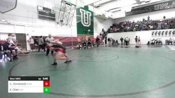 160 lbs 3rd Place - Lance Dunwoody, Orange Lutheran vs Xingyu Chen, Los Osos
