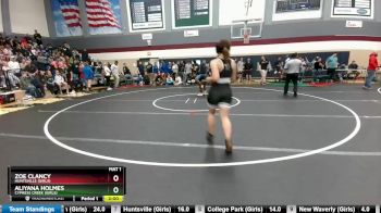 120 lbs Round 2 - Aliyana Holmes, Cypress Creek (Girls) vs Zoe Clancy, Huntsville (Girls)