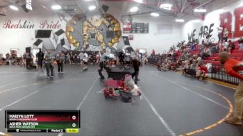 75-80 lbs Round 1 - Maisyn Lott, Bison Takedown Club vs Asher Watson, Backyard Brawlers