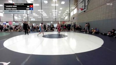 120 lbs Quarterfinal - Cooper Wing, Suples Wrestling Club vs Ayden Tokita, East Idaho Elite Wrestling Club