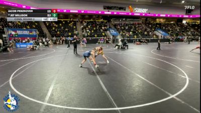 144 lbs Cons. Round 2 - Jet Millison, Basehor-Linwood HS vs Jacob Penzkover, La Crosse Aquinas