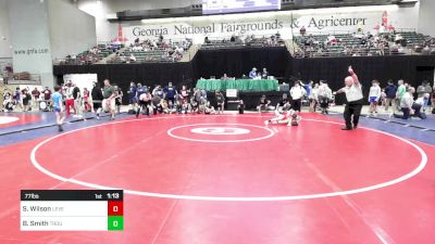 77 lbs Semifinal - Seth Wilson, Level Up Wrestling Center vs Braylon Smith, Troup Wrestling