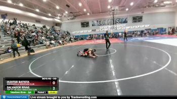 110 lbs 1st Place Match - Hunter Batista, Diamondville Wrestling Club vs Salvador Rivas, Top Of The Rock Wrestling Club