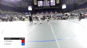 106 lbs Cons 32 #2 - Savannah Talmadge, California vs Gable Hemann, Iowa