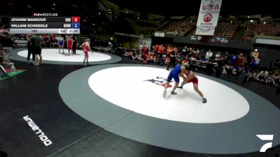 190 lbs Jovanni Mansour, SDIKWA - San Diego-Imperial Kids Wrestling Association vs William Schindele, OCWA - Orange County Wrestling Association