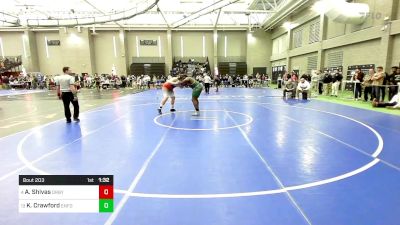 285 lbs Round Of 16 - Anthony Shivas, Derby/Oxford/Holy Cross vs Keonta Crawford, Enfield