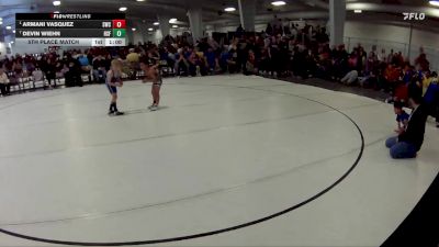 21 lbs 5th Place Match - Armani Vasquez, Scottsbluff Wrestling Club vs Devin Wiehn, Humphrey St. Francis