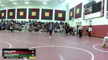 126 lbs Round 2 - Devin Leeson, Maple Heights vs McHale Macklin, Garfield Heights