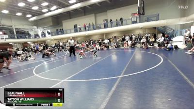 61 lbs 2nd Wrestleback (16 Team) - Tayson Williams, Westlake vs Beau Wall, Team Prestige