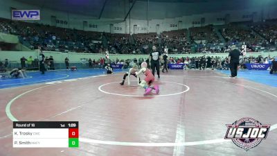 76 lbs Round Of 16 - Knox Trosky, Claremore Wrestling Club vs Peyton Smith, Mountain Home Flyers