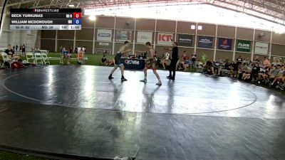 138 lbs Beck Yurkunas, Michigan Red vs William McDonough, Maryland