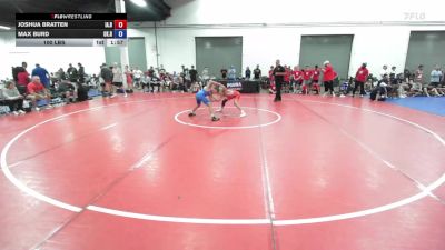 100 lbs Joshua Bratten, Iowa Blue vs Max Burd, Oklahoma Red
