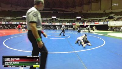 120 lbs Placement (16 Team) - Daevon Jones, Nazareth vs Higen Castillo, Grassfield