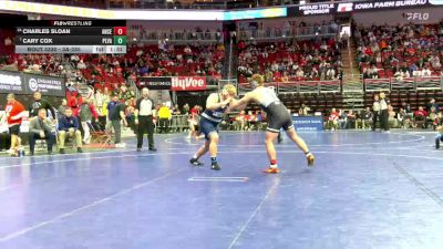 3A-285 lbs Cons. Round 2 - Cary Cox, Pleasant Valley vs Charles Sloan, Ankeny Centennial