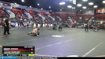 152 lbs Cons. Round 3 - Brodie Johnson, Oakdale vs Nathan Vande Hey, Askren Wrestling Academy
