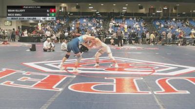 126 lbs Round Of 32 - Sean Elliott, NJ vs Nico Emili, PA