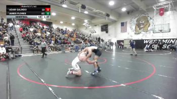 215 lbs Semifinal - Adam Galindo, Servite vs James Flores, Western
