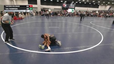 77 lbs Semis - Hayden Soloman, Wichita Training Center vs Kal Thompson, King Select Wrestling