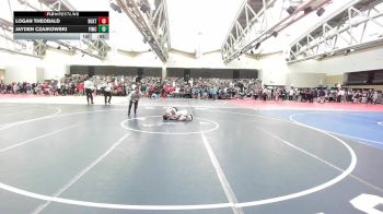 75-B lbs Semifinal - Logan Theobald, Buxton Atc vs JAYDEN CZAJKOWSKI, Fightin Irish Wrestling Club