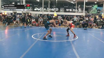 128 lbs Rr Rnd 3 - Gavin Chunko, Grit Mat Club Red - HSC vs Sam Koshgerian, Kraken Red - HSC