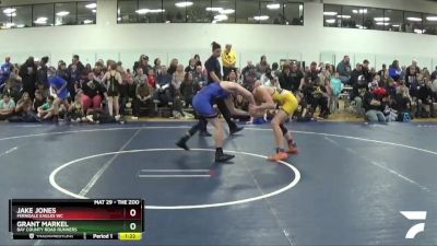 126 lbs Champ. Round 2 - Grant Markel, Bay County Road Runners vs Jake Jones, Ferndale Eagles WC