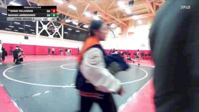 130 lbs Cons. Round 4 - Navaeh Arredondo, Sanger vs Sanai Villagran, Centennial Corona