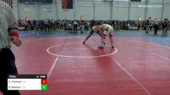 195 lbs Consolation - Gage Thomas, Winslow vs Rene Bostick, Tucson Cyclones