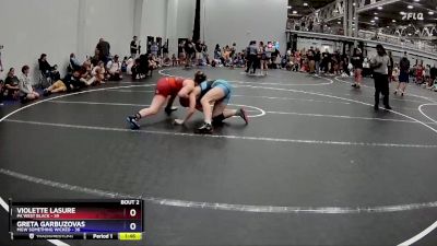 145 lbs Semis (4 Team) - Violette Lasure, PA West Black vs Greta Garbuzovas, MGW Something Wicked