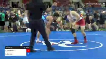 182 lbs Consi Of 64 #2 - Gervacio Gonzalez, Tennessee vs Ashton Barker, Iowa