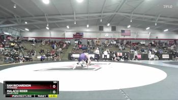 165 lbs Champ. Round 2 - Sam Richardson, McKendree vs Malachi Rider, Adams State