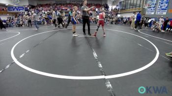 70 lbs Consi Of 4 - Braxton Elwell, Mustang Bronco Wrestling Club vs Brayden Johnson, Team Guthrie Wrestling