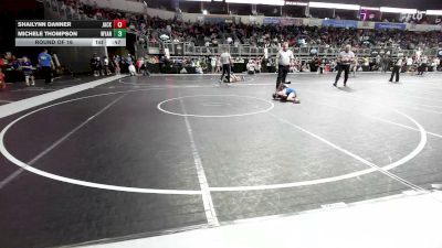 60 lbs Round Of 16 - Shailynn Danner, Jackson County vs Michele Thompson, Wyandotte Youth Wrestling