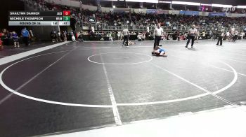 60 lbs Round Of 16 - Shailynn Danner, Jackson County vs Michele Thompson, Wyandotte Youth Wrestling