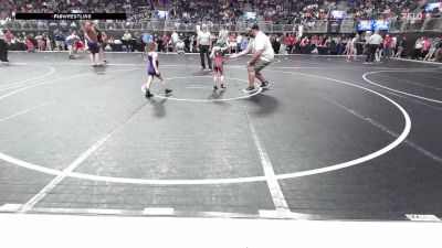 41.4-45 lbs Rr Rnd 2 - Cora Lowe, Alton Little Redbirds vs Everly Neff, Chickasha Youth Wrestling
