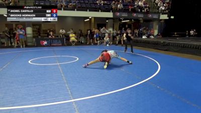 75 lbs Cons. Semis - Jhorel Castillo, Monster Garage Wrestling vs Brooks Horwath, Team Donahoe Wrestling Club