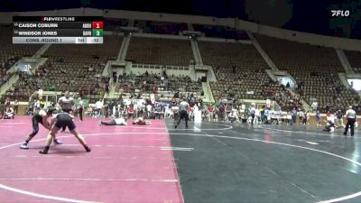 7A 150 lbs Cons. Round 1 - Windsor Jones, Davidson HS vs Caison Coburn, Auburn
