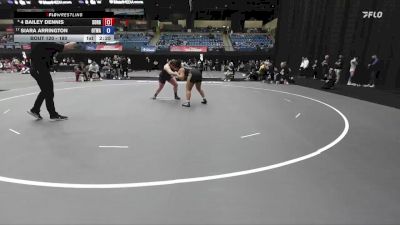 180 lbs Champ. Round 2 - Siara Arrington, Ottawa vs 4 Bailey Dennis, Southern Oregon